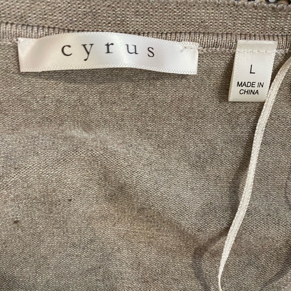 Cyrus Tan Modern Sweater with Lace size Large - Picture 8 of 10